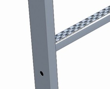 Šachtový žebřík nerezová ocel, šíře 300 mm, délka 1,12 m