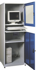 Počítačová skříň s ventilátorem a přívodem elektřiny SmKa