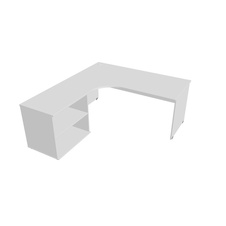 HOBIS stůl pracovní, sestava pravá - GE 1800 60 H P, bílá