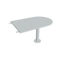 HOBIS přídavný stůl jednací oblouk - GP 1200 3, šedá