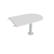 HOBIS přídavný stůl jednací oblouk - GP 1200 3, bílá