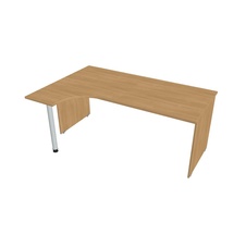 HOBIS kancelářský stůl pracovní tvarový, ergo pravý - GE 1800 P, dub