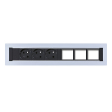 HOBIS konfigurovatelný pevný panel KPP 6, šedá
