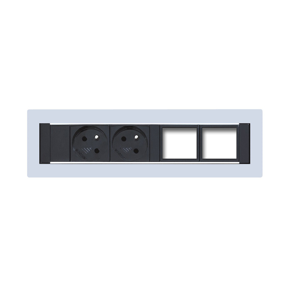 HOBIS konfigurovatelný pevný panel KPP 4, šedá