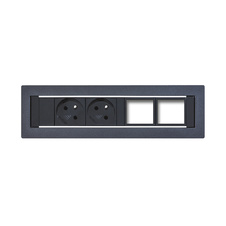 HOBIS konfigurovatelný pevný panel KPP 4, černá