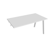 HOBIS přídavný kancelářský stůl rovný - US A 1400 R, bílá