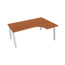 HOBIS kancelářský stůl tvarový, ergo levý - UE A 1800 60 L, třešeň