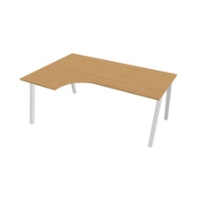 HOBIS kancelářský stůl tvarový, ergo pravý - UE A 1800 60 P, buk