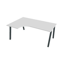 HOBIS kancelářský stůl tvarový, ergo pravý - UE A 1800 60 P, bílá
