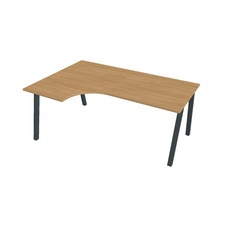 HOBIS kancelářský stůl tvarový, ergo pravý - UE A 1800 60 P, dub