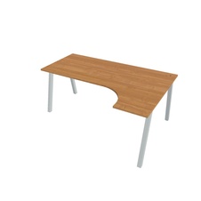 HOBIS kancelářský stůl tvarový, ergo levý - UE A 1800 L, olše