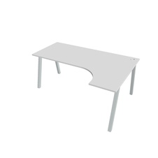 HOBIS kancelářský stůl tvarový, ergo levý - UE A 1800 L, bílá