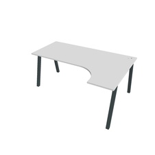 HOBIS kancelářský stůl tvarový, ergo levý - UE A 1800 L, bílá