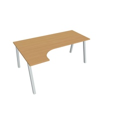 HOBIS kancelářský stůl tvarový, ergo pravý - UE A 1800 P, buk