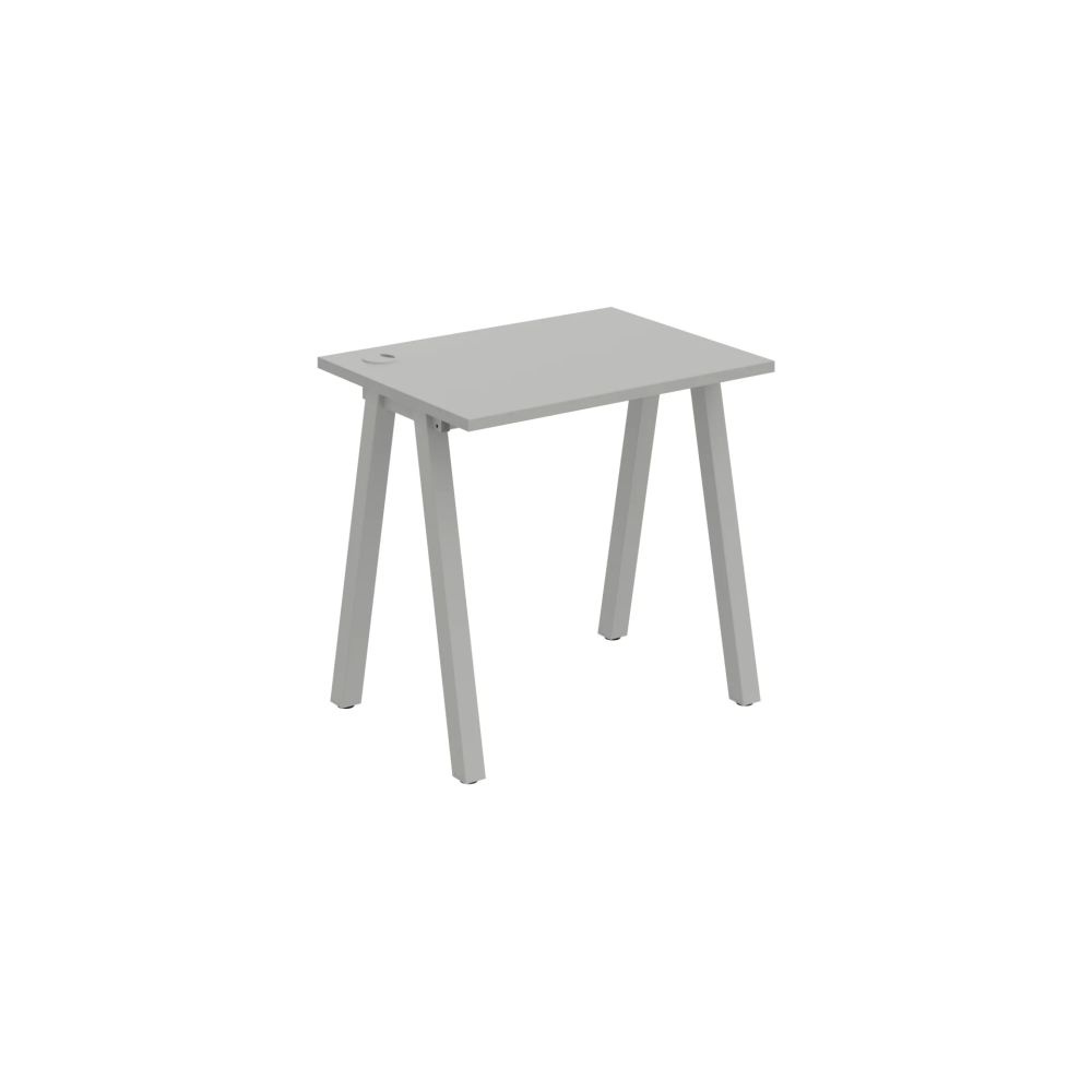 HOBIS kancelářský stůl rovný - UE A 800, hloubka 60 cm, šedá