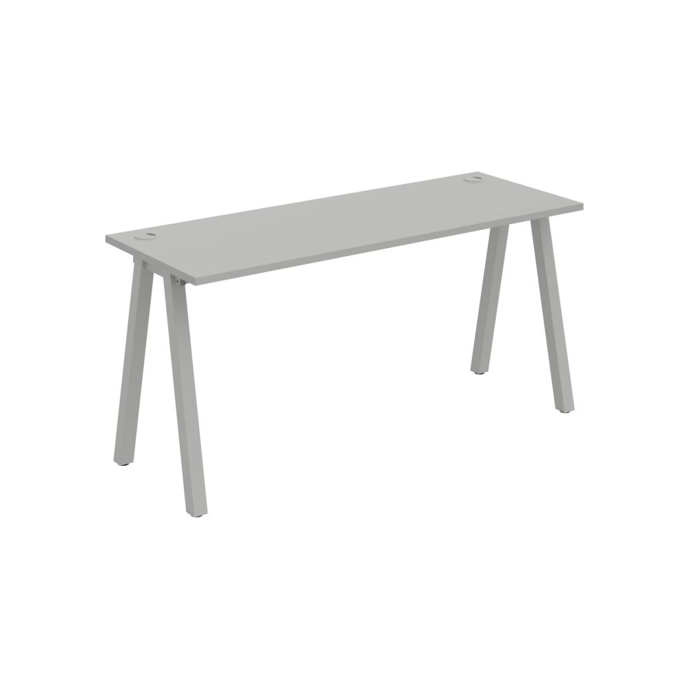 HOBIS kancelářský stůl rovný - UE A 1600, hloubka 60 cm, šedá