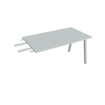 HOBIS přídavný stůl do úhlu - US A 1400 RU, hloubka 80 cm, šedá