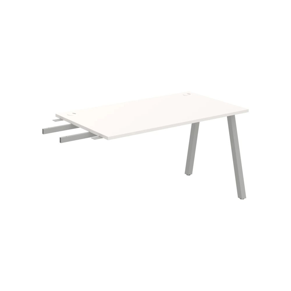 HOBIS přídavný stůl do úhlu - US A 1400 RU, hloubka 80 cm, bílá