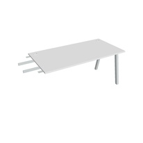 HOBIS přídavný stůl do úhlu - US A 1600 RU, hloubka 80 cm, bílá