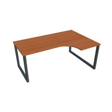HOBIS kancelářský stůl tvarový, ergo levý - UE O 1800 60 L, třešeň