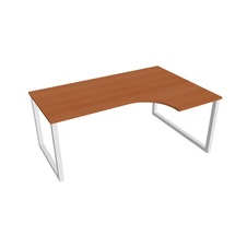 HOBIS kancelářský stůl tvarový, ergo levý - UE O 1800 60 L, třešeň