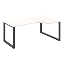 HOBIS kancelářský stůl tvarový, ergo levý - UE O 1800 60 L, bílá