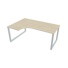 HOBIS kancelářský stůl tvarový, ergo pravý - UE O 1800 60 P, akát