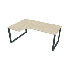 HOBIS kancelářský stůl tvarový, ergo pravý - UE O 1800 60 P, akát