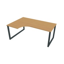 HOBIS kancelářský stůl tvarový, ergo pravý - UE O 1800 60 P, buk