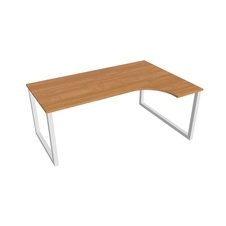 HOBIS kancelářský stůl tvarový, ergo levý - UE O 1800 L, olše