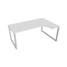HOBIS kancelářský stůl tvarový, ergo levý - UE O 1800 L, bílá