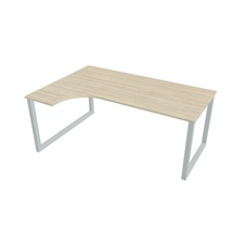 HOBIS kancelářský stůl tvarový, ergo pravý - UE O 1800 P, akát