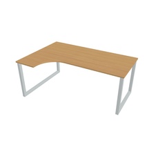 HOBIS kancelářský stůl tvarový, ergo pravý - UE O 1800 P, buk