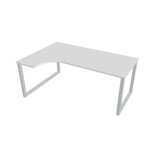 HOBIS kancelářský stůl tvarový, ergo pravý - UE O 1800 P, bílá