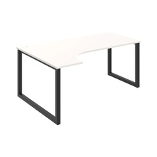 HOBIS kancelářský stůl tvarový, ergo pravý - UE O 1800 P, bílá