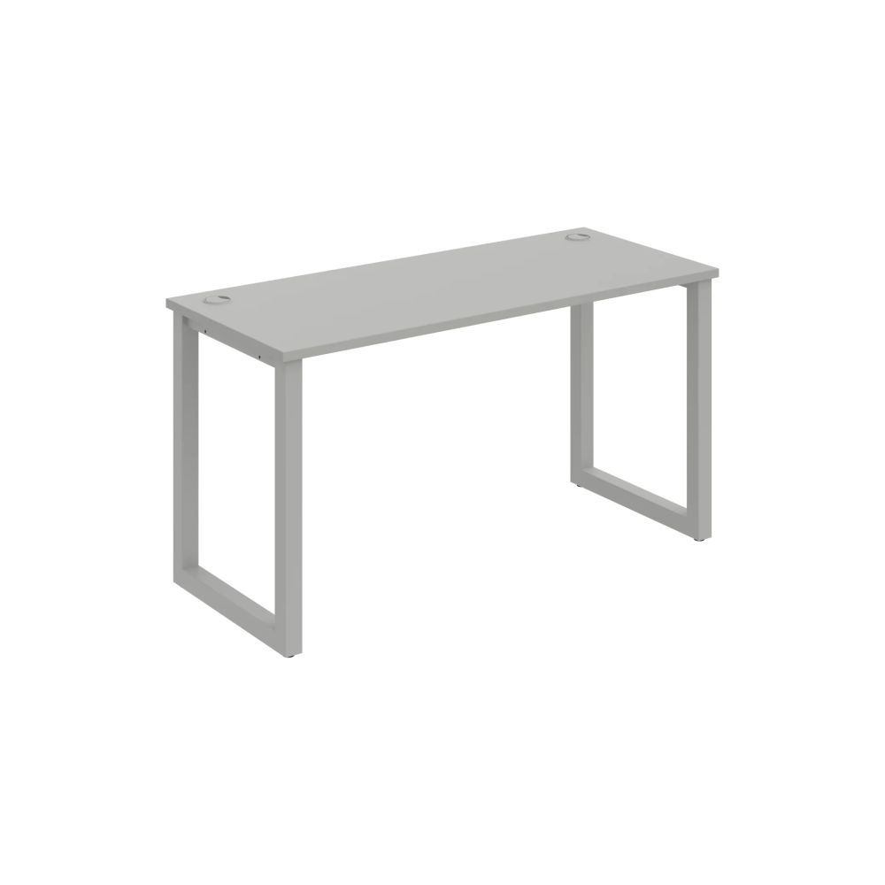 HOBIS kancelářský stůl rovný - UE O 1400, hloubka 60 cm, šedá