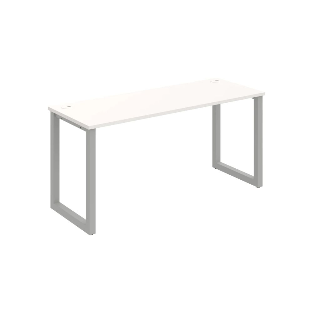 HOBIS kancelářský stůl rovný - UE O 1600, hloubka 60 cm, bílá
