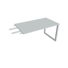 HOBIS přídavný stůl do úhlu - US O 1400 RU, hloubka 80 cm, šedá