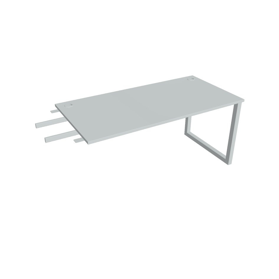 HOBIS přídavný stůl do úhlu - US O 1600 RU, hloubka 80 cm, šedá