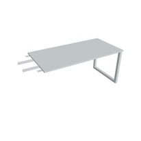 HOBIS přídavný stůl do úhlu - US O 1600 RU, hloubka 80 cm, šedá