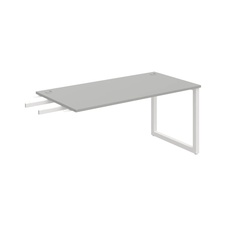 HOBIS přídavný stůl do úhlu - US O 1600 RU, hloubka 80 cm, šedá