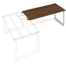 HOBIS přídavný stůl do úhlu - US O 1600 RU, hloubka 80 cm, olše