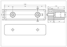 Gumový doraz na kamion 200x52x80 mm