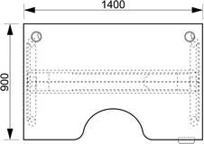 HOBIS ergo elektr.stavitelný stůl 140 cm, paměť. ovlad. - MSE 3M 1400, třešeň