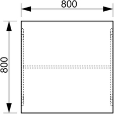 HOBIS kancelářský stůl jednací rovný - GJ 800, třešeň