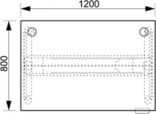 HOBIS výškově  stavitelný stůl 120 cm, paměť.ovlad. - MOTION MS 2M 1200, třešeň