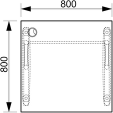 HOBIS kancelářský stůl pracovní rovný - CS 800, akát