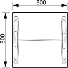 HOBIS kancelářský stůl jednací rovný - CJ 800, ořech