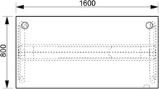 HOBIS výškově stavitelný stůl  MOTION MS 2 1600, stand.ovládání, buk