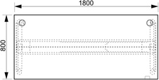 HOBIS výškově stavitelný stůl  MOTION MS 2 1800, stand.ovládání, akát
